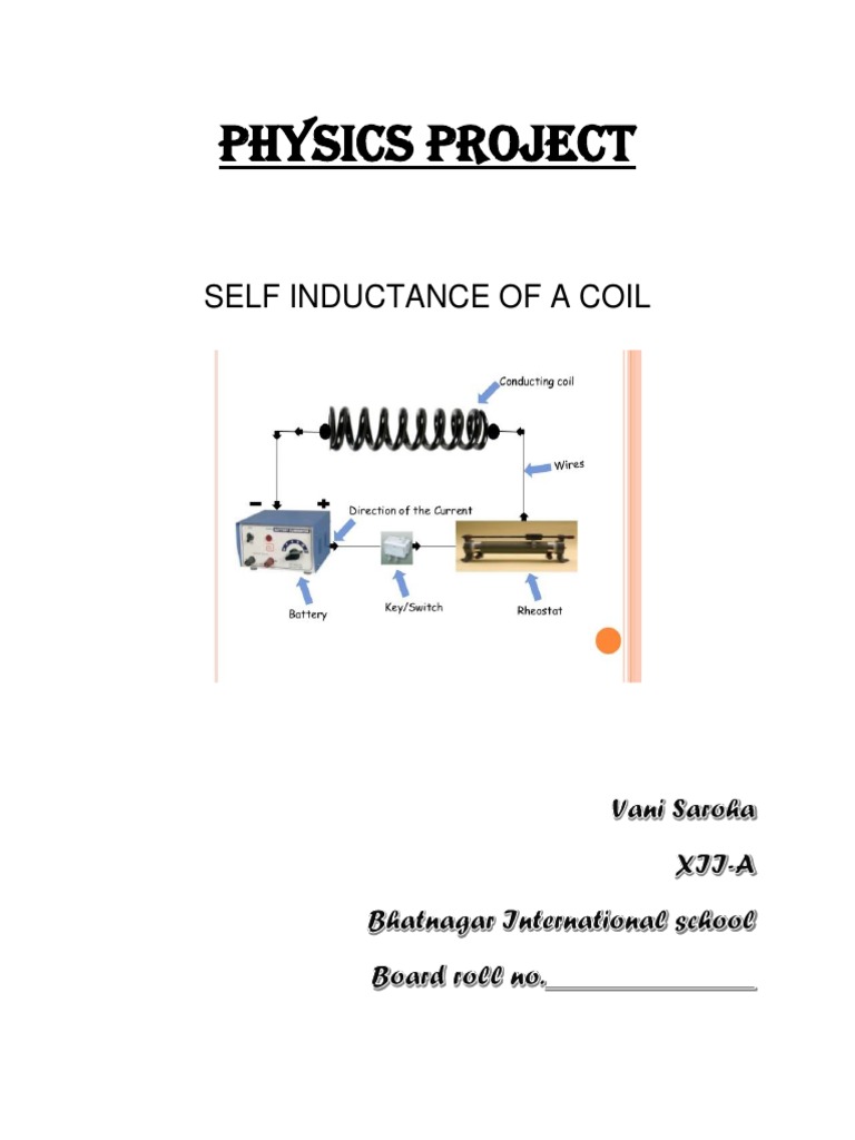 Physics Project PDF Inductance Inductor