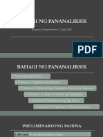 Bahagi NG Pananaliksik 1 PDF