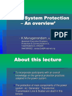 Power System Protection - An Overview - K Muruganandam