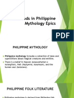 The Gods in Philippine Mythology Epics