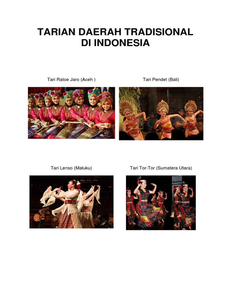 Tarian Daerah Tradisional