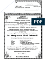 Contoh Surat Undangan Tahlil 40 100 1000