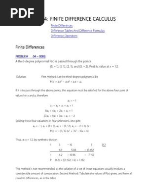 Numerical Analysis Problems And Solutions Part 2 Ch 4 To Ch 7 Finite Difference Numerical Analysis