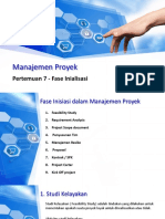 Pertemuan 7 Manajemen Proyek