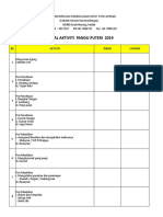 Jadual Aktiviti 2019