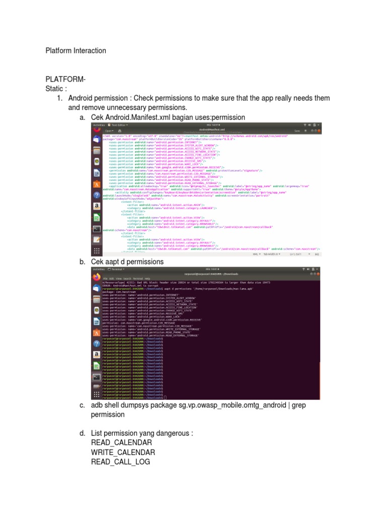 Android Permissions Analysis Guide | PDF