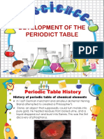 Development of the Periodic Table History