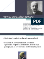 Pravila Socioloske Metode