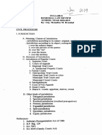 Civil Procedure Syllabus PDF
