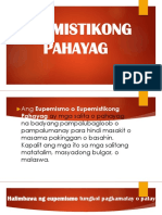 Eupimistikong Pahayag - Filipino Grade 8