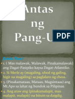 Antas NG Pang-Uri