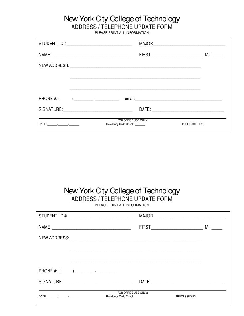 Address Change | PDF | Career & Growth | Business