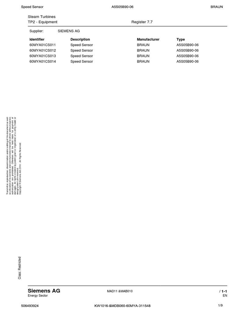 Speed Sensor Data Sheet | PDF | Power Supply | Sensor