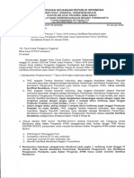 PD (S-36 Tindak Lanjut Perpres 7 Tahun 2016 Tentang Sertifikasi Bendahara Pada Satuan Kerja Pengelolaan APBN Pada Masa Implementasi Penuh Sertifikasi Bendahara (Pasca 20 Januari 2020) )