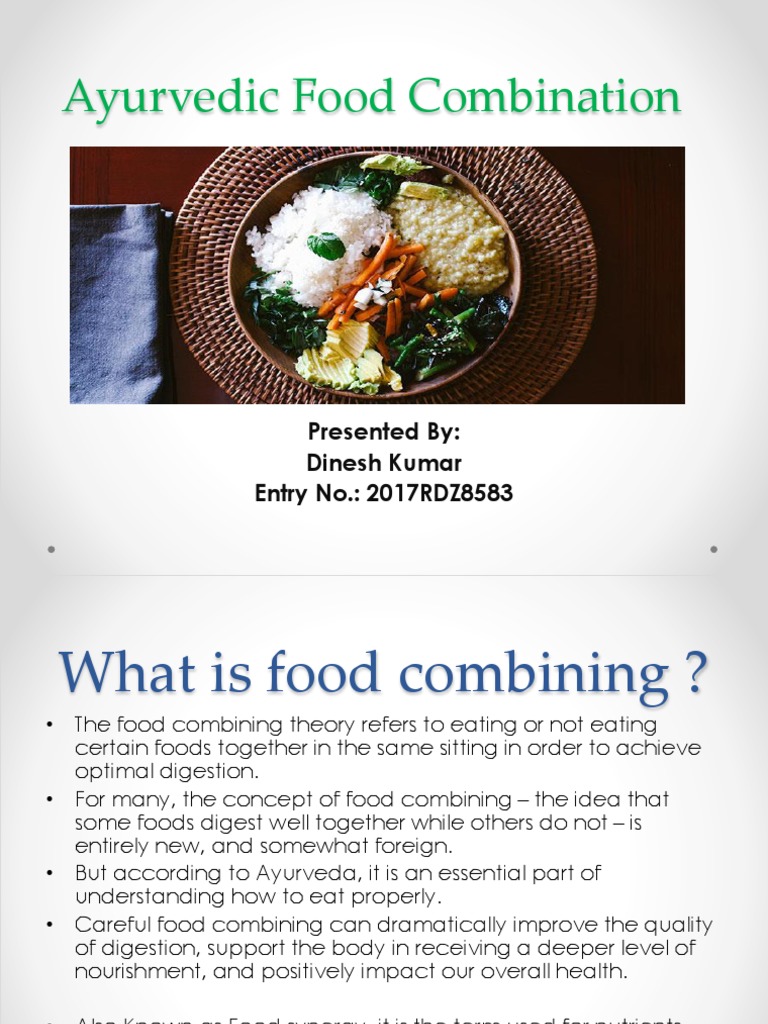 Ayurvedic Food Combination PDF
