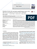 Chemistry of Snow Cover and Acidic Snowfall During A Season With A High Level of Air Pollution On The Hans Glacier, Spitsbergen