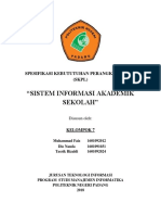 Dokumen SRS Sistem Informasi Akademik Sekolah PDF