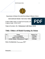 Afridi Muhammad Adil Khan - Ethics and Fiqh For Everyday Life - Ethics of Halal Earning in Islam