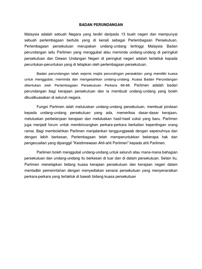 Badan Perundangan Pdf