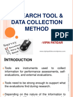 Research Tools & Data Collection Methods