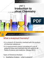 Unit 1 Introduction To Analytical Chemistry PDF