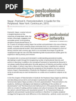 Nayar Pramod K Postcolonialism A Guide For The Perplexed New York Continuum 2010