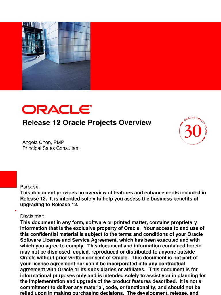 Oracle Release 12 - Oracle Projects | PDF
