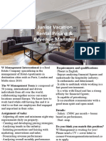 Junior Vacation Rental Princing & Revenue Manager (REMOTE)