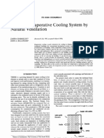 A Passive Evaporative Cooling System by Natural Ventilation