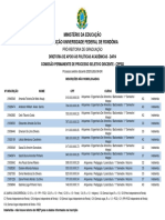 Processo seletivo UFRO 2020 inscrições não homologadas