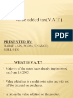 Value Added Tax (V.A.T.) : Presented by