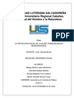 La Protección Social de La Mujer Trabajadora
