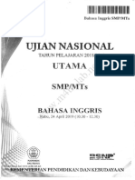 UN SMP 2019 B Inggris P2 PDF