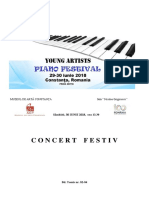 Program de Sala Concert Festiv Young Artists Piano Festival Ed I