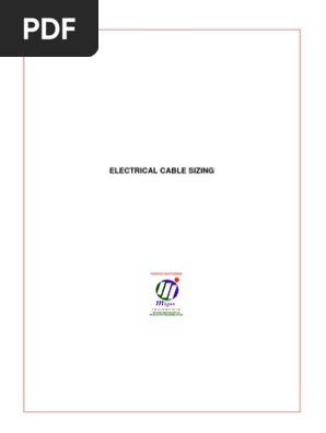 Electrical Cable Sizing 2 Electrical Wiring Electric Power
