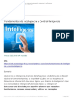 Fundamentos de Inteligencia y Contrainteligencia