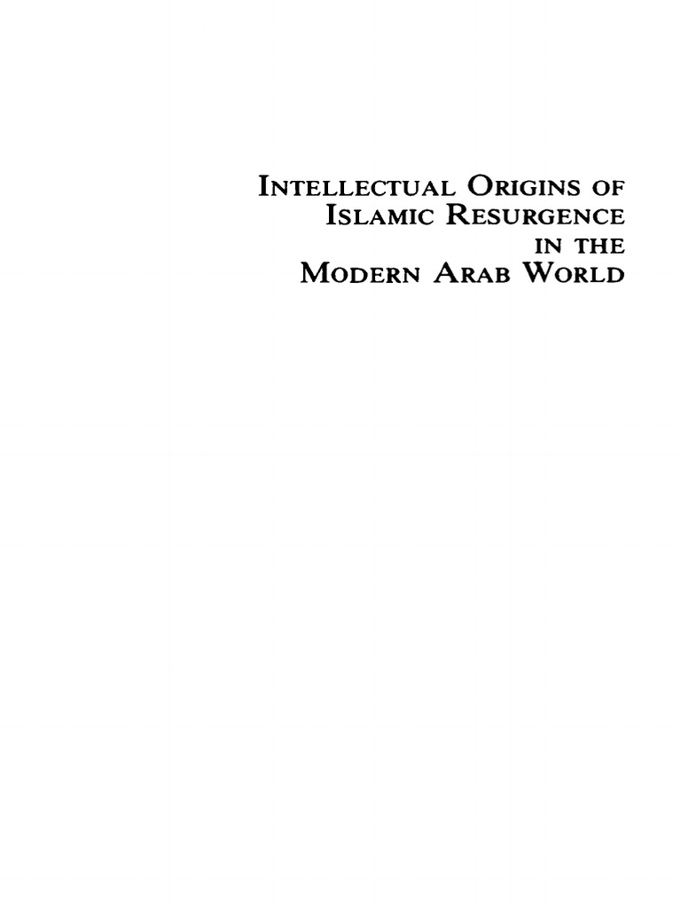 The Intellectual Origins of Islamic Resurgence | PDF | Islamism ...