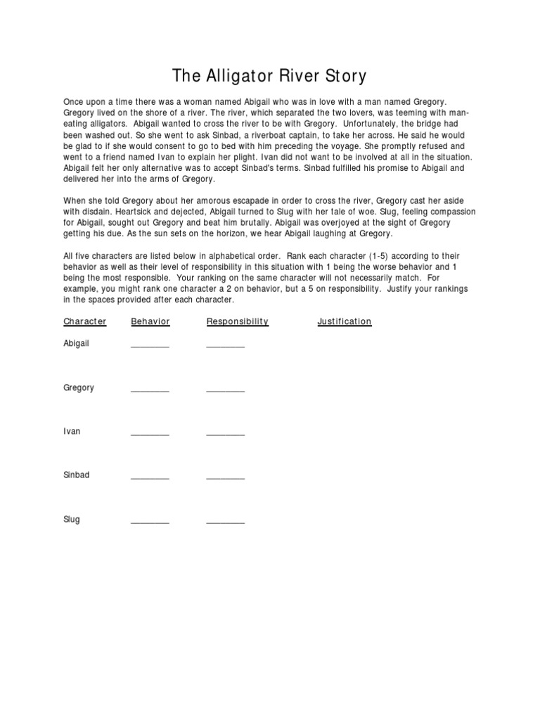 The Alligator River Story PDF