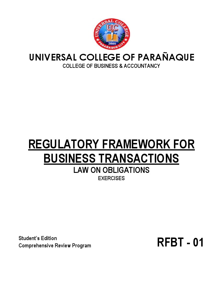 RFBT 01 Obligations | PDF | Damages | Debt