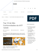 Top 10 de Não Conformidades da IATF 16949 - Portal da Qualidade