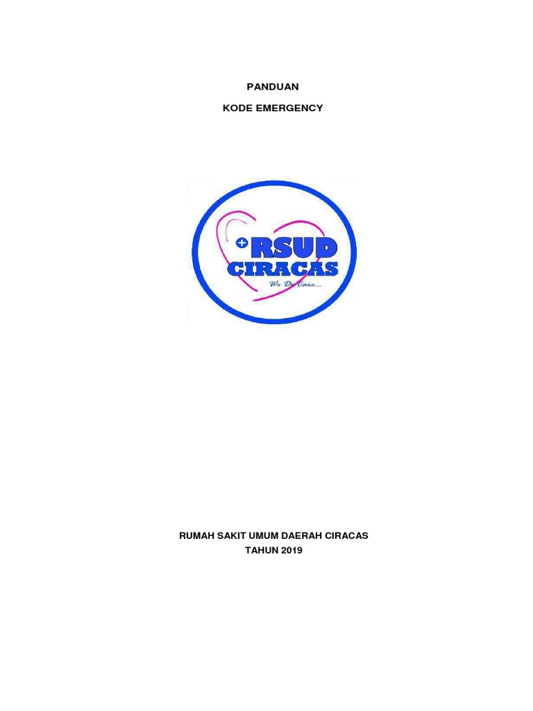 Panduan Kode Darurat RSUD Ciracas | PDF | Sains & Matematika