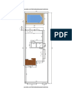 Plano de Casa de 5x10 Metros Con 2 Dormitorios y Piscina PB
