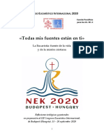 Documento Base del Congreso Eucarístico Budapest 2020
