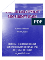 Penanggulangan Penyakit Pada Budidaya Udang PDF