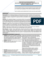 Prevention and Management of Infiltration and Extravasation