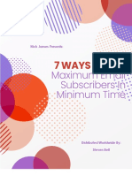 7 Ways To Get Maximum E-Mail Subscribers in Minimum Time PDF