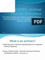 The Relationship between History, Archives  Memory .pptx