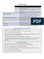 Sample Table Host Tracking Sheet