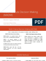 Week6 - Multi-Attribute Decision Making (MADM)