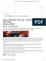 Mikrotik - ID - Basic Mikrotik Training - Essentials (MTCNA) - BR - Before MUM 21-23 Oktober 2019